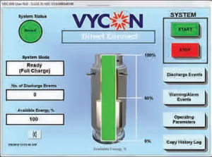 VYCON VDC Control Screen